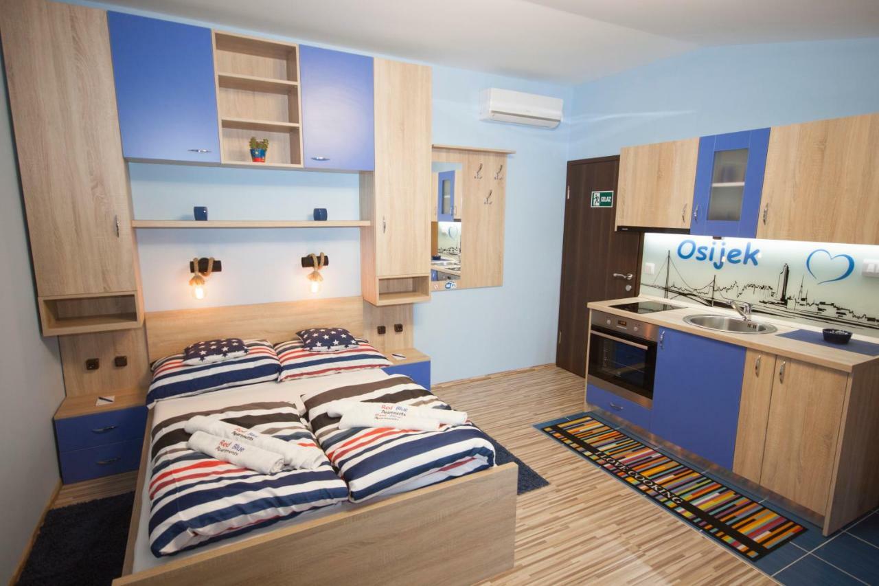 Design Apartments Red Blue Osijek Ngoại thất bức ảnh